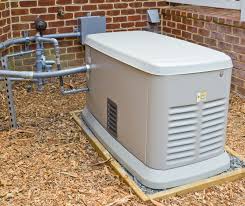 Whole home standby generator installation
